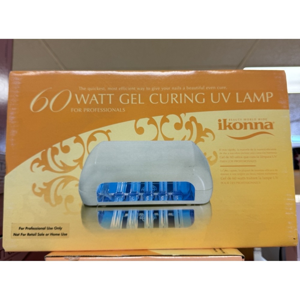 Ikonna Gel Curing UV Lamp 60-Watts Professional Compact Nail‎ Dryer Manicure